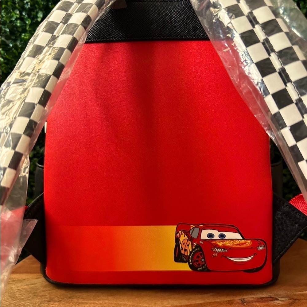 Loungefly Pixar Cars Lightning McQueen Rust-eze Lightup Mini Backpack set of 3 - Picture 8 of 10